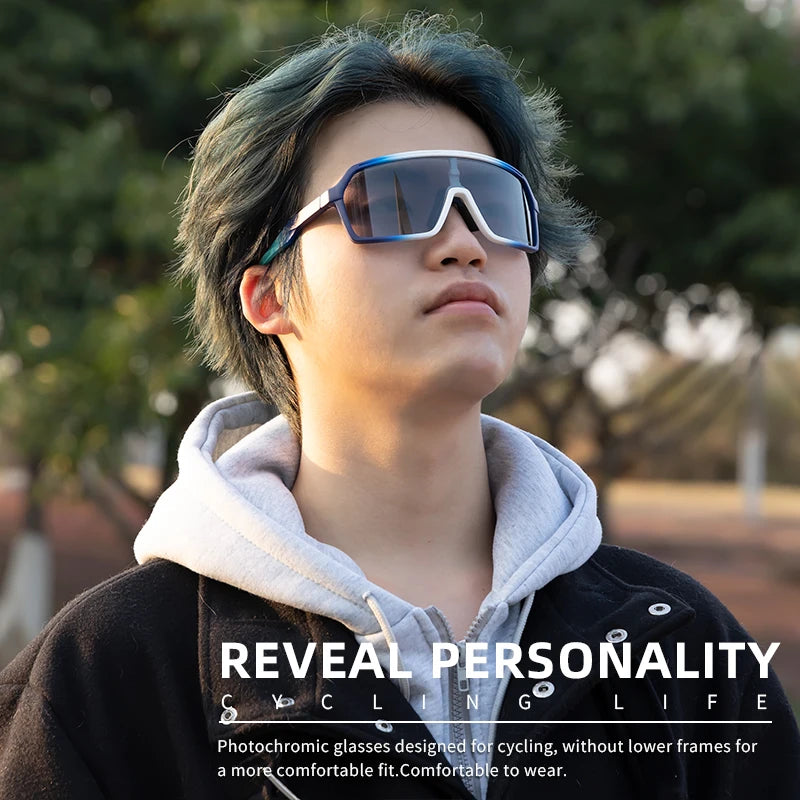 SCVCN Photochromic Sunglasses for Men Fashion Outdoor Sports Bicycle Cycling Glasses Woman Riding Goggles Eyewear Accessories