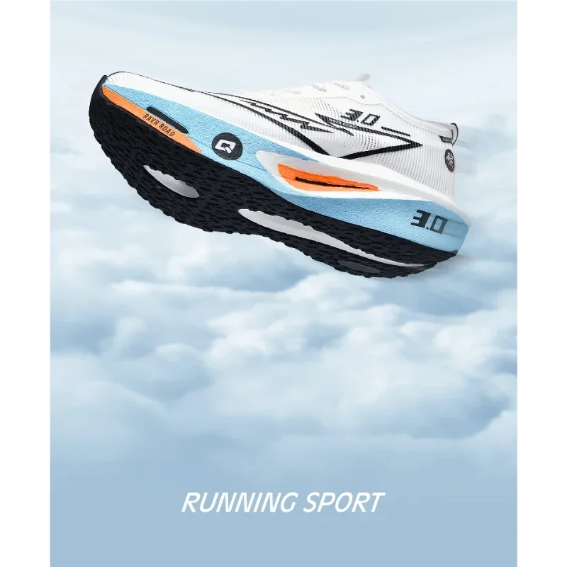 Men's Carbon Board Sneakers Anti-slip Cushioned Comfortable Racing Training Running Shoes Mesh Tennis Shoes Casual for Women