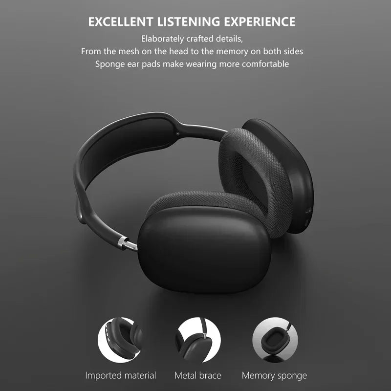 P9 Wireless Bluetooth Headset Outdoor Sports Gaming Wireless Headphones with Mic Noise Cancelling Earbuds Bluetooth Earphones