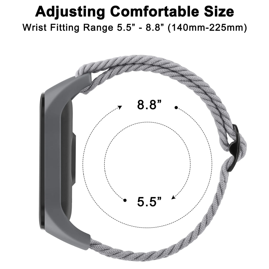 Elastic Braided Nylon Strap for Mi Band & Amazfit