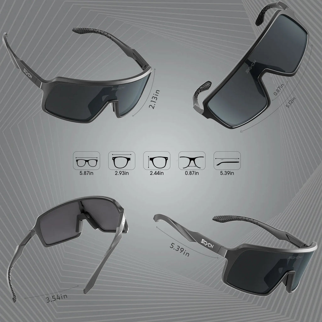 SCVCN Photochromic Sunglasses for Men Fashion Outdoor Sports Bicycle Cycling Glasses Woman Riding Goggles Eyewear Accessories