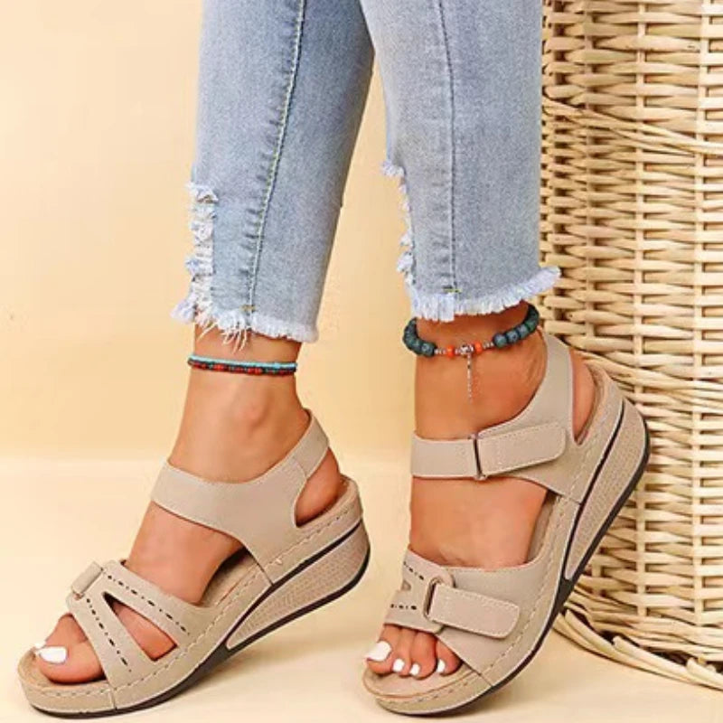 Women’s 2025 Soft Sandals – Slip-On Open-Toe Shoes for Walking & Party