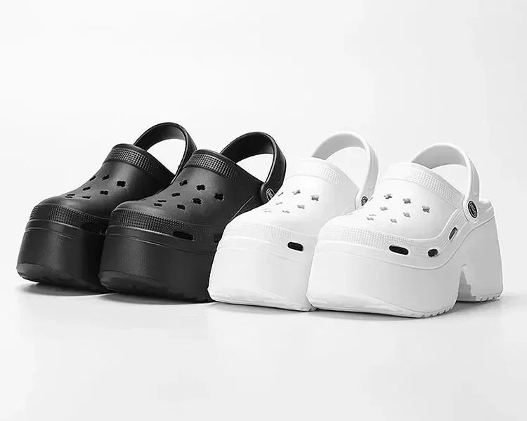 Women’s Summer Platform Clogs – Thick Sole, Non-Slip Beach & Casual Sandals