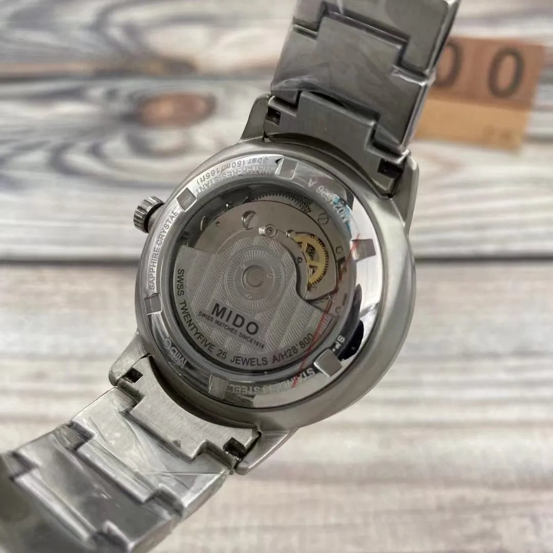 Men’s Automatic Mechanical Watch – Stainless Steel, Sport, Running, Mountaineering, Waterproof