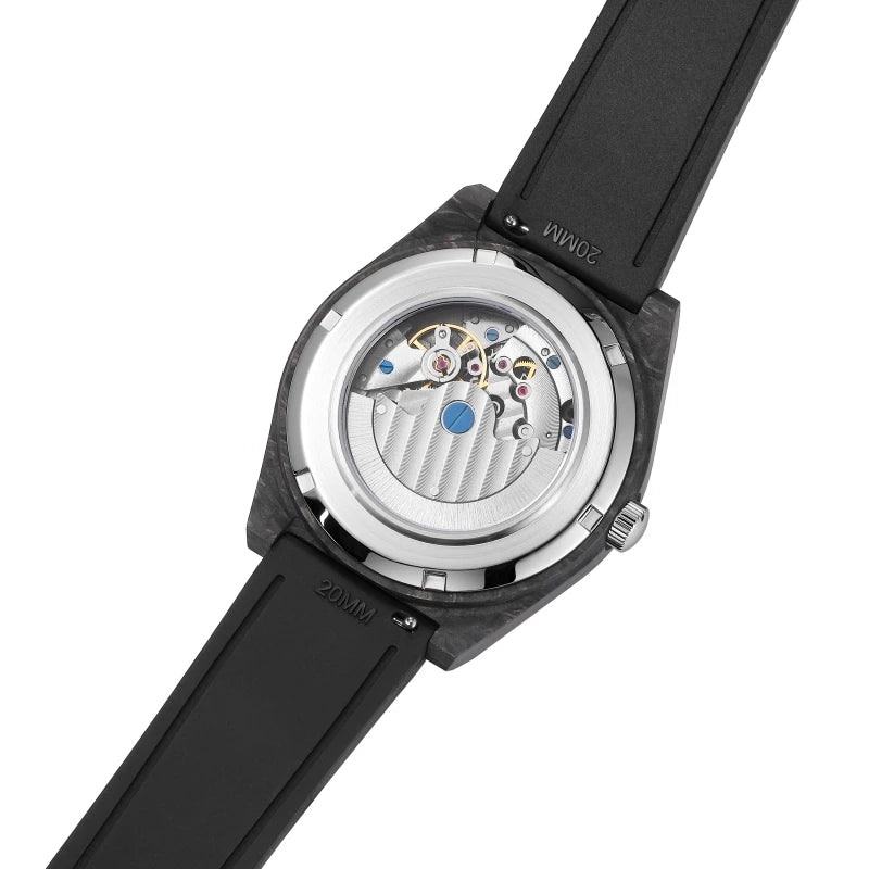 Luxury 40mm Carbon Automatic Diver Watch