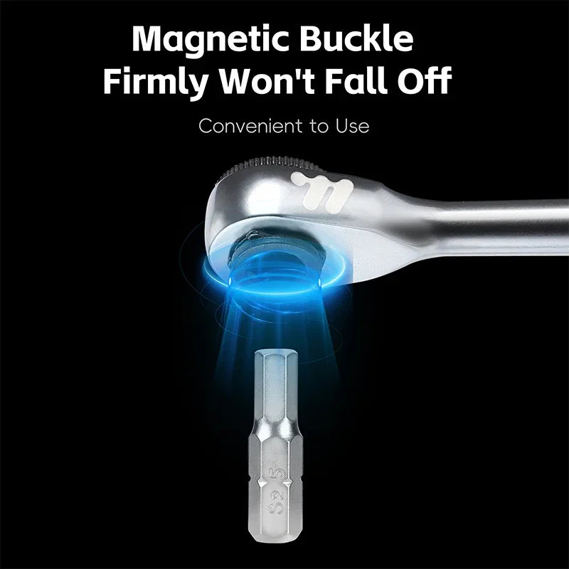 WEST BIKING Portable Ratchet Wrench Kit Multifunction Bicycle Tools 14 In 1 Multitool Set Tyre Lever MTB Road Bike Gadgets