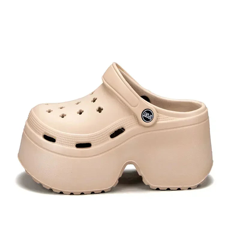 Women’s Summer Platform Clogs – Thick Sole, Non-Slip Beach & Casual Sandals