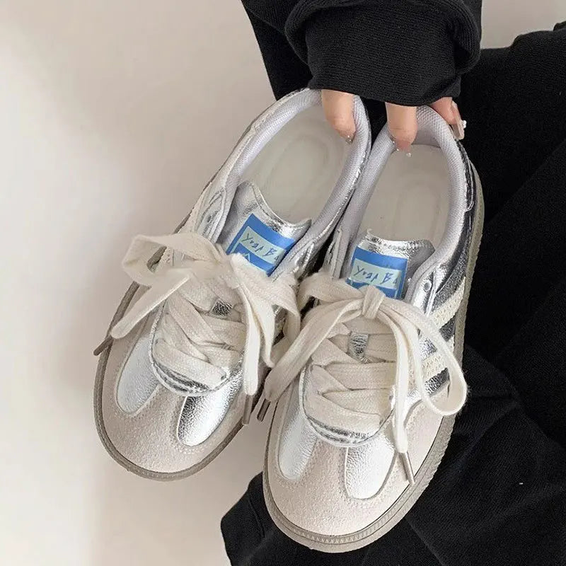 Women’s Casual Sneakers – Lace-Up Vulcanized, Luxury Tennis & Running Shoes