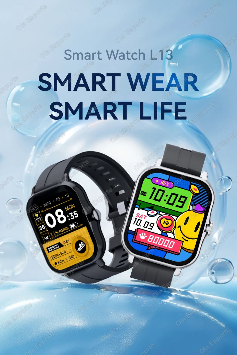 1.83'' Waterproof Smart Watch with Message Answer Call Sleep Monitoring Sports Pedometer Information Alerts For iPhone Android