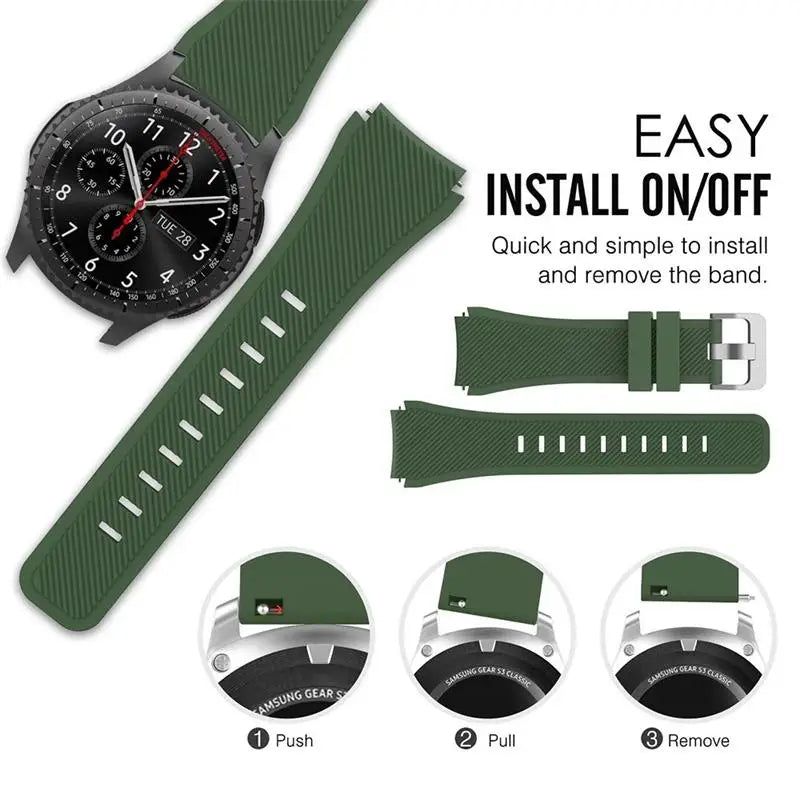 22mm Breathable Silicone Strap for Huawei Watch GT Series