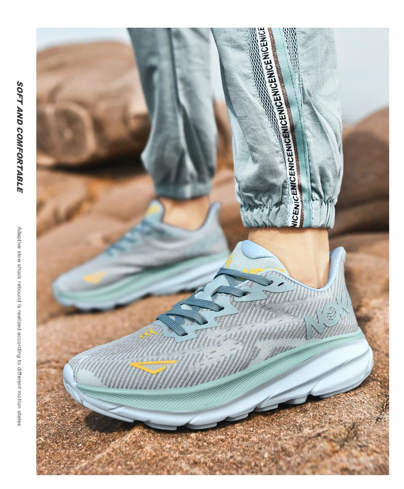 Unisex Running Sneakers – Cushioned, Professional Athletic Shoes for Marathon & Tennis