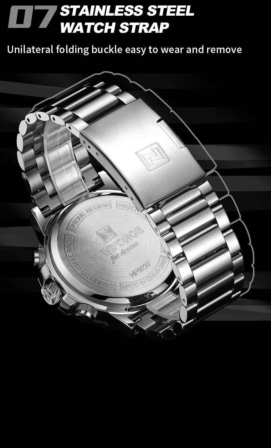 NAVIFORCE Dual Display Men’s Quartz Watch – Outdoor Style