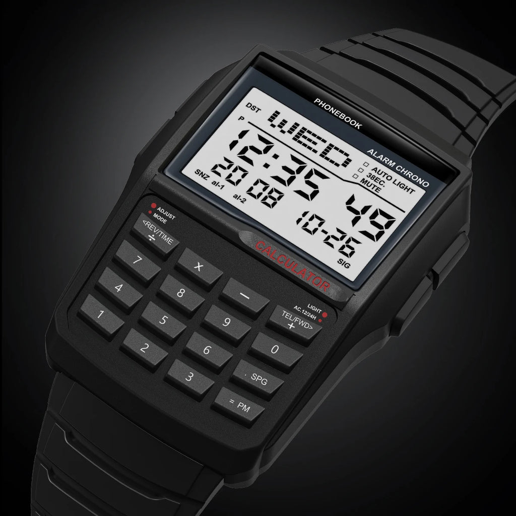 Explosive Men’s LED Calculator Watch