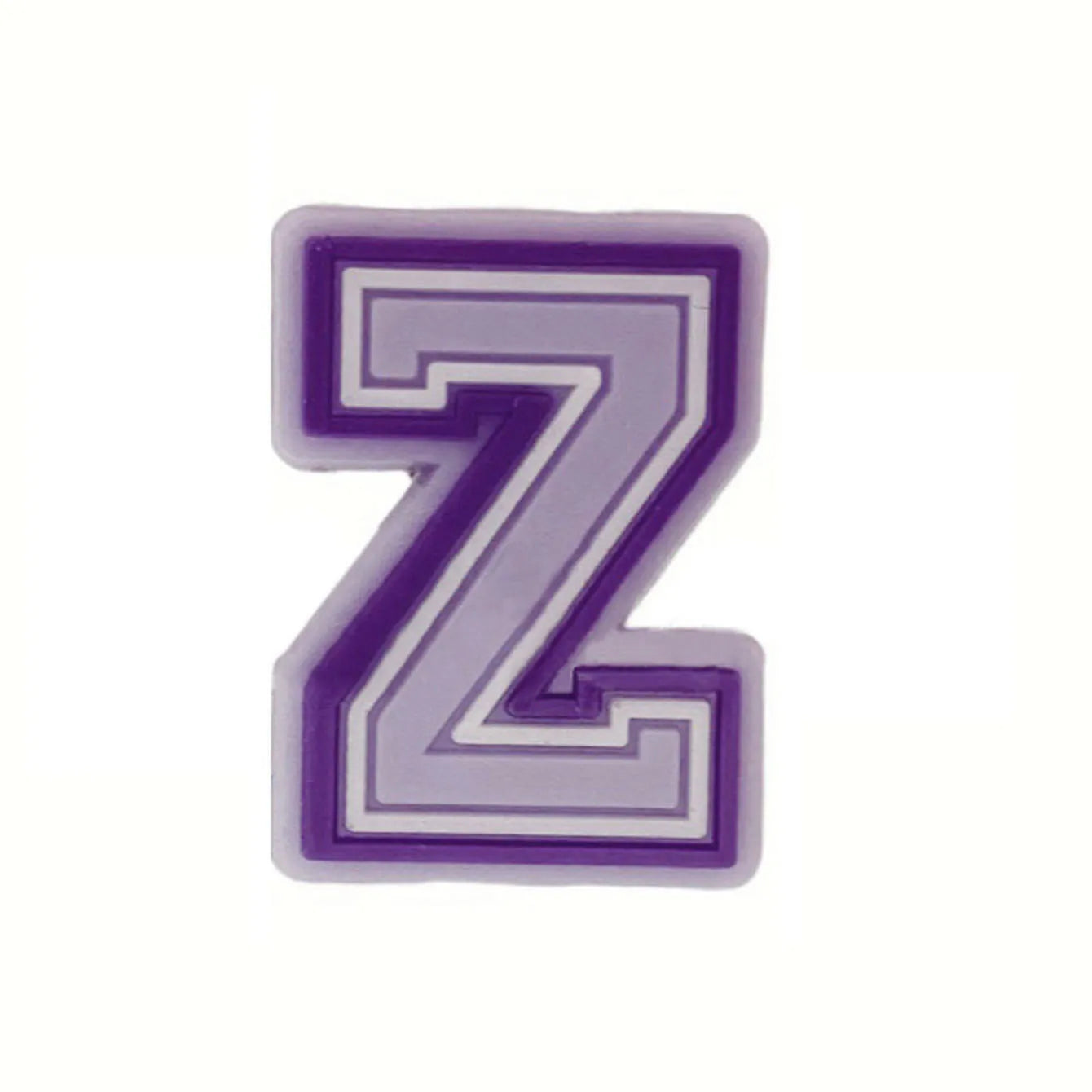 Purple Alphabet Letter Pins Shoe Charms for Crocs Clog Bubble Slides Accessories DIY Shoe Decoration Buckle Charms Party Gifts