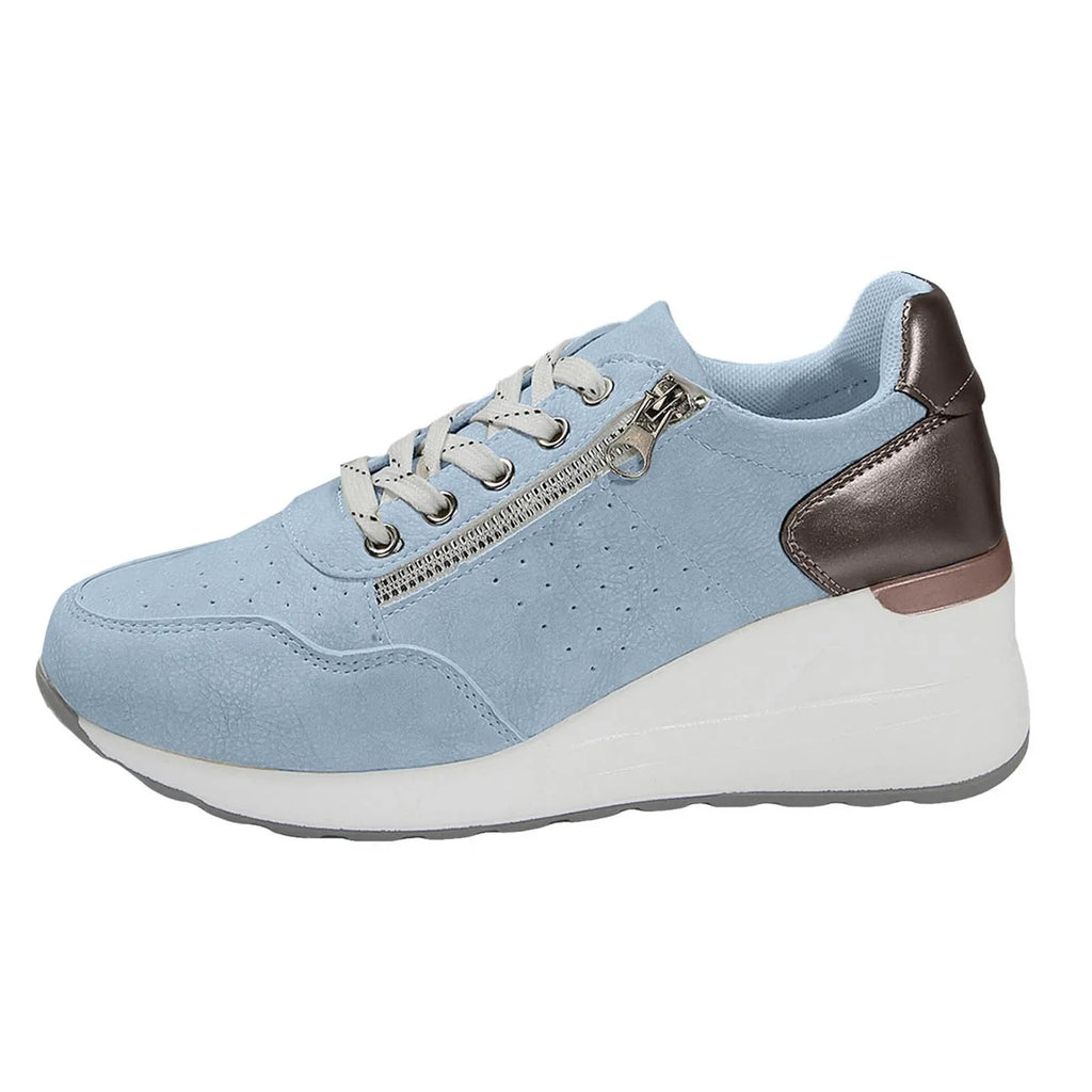 2025 Women’s Casual Sneakers – Lightweight, Thick-Soled Lace-Up Shoes