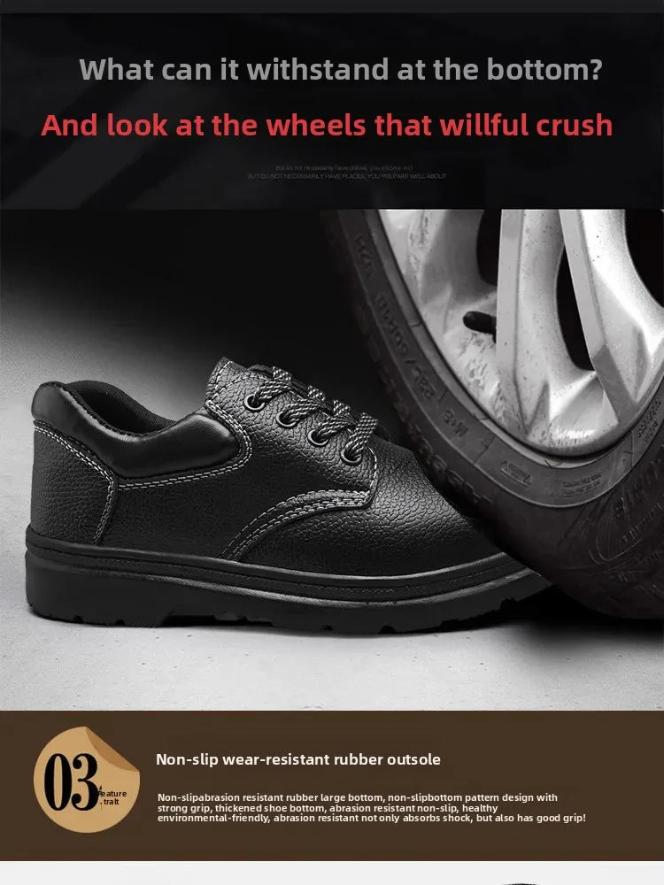 Men’s Safety Work Shoes – Steel Toe, Lightweight, Comfortable, Anti-Impact & Anti-Stab