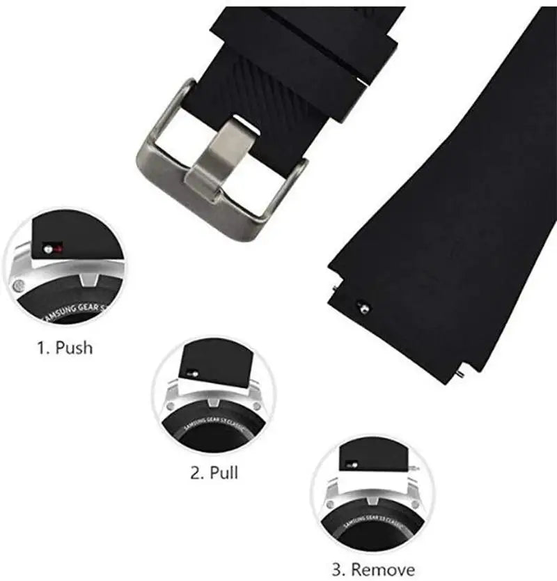 22mm Breathable Silicone Strap for Huawei Watch GT Series