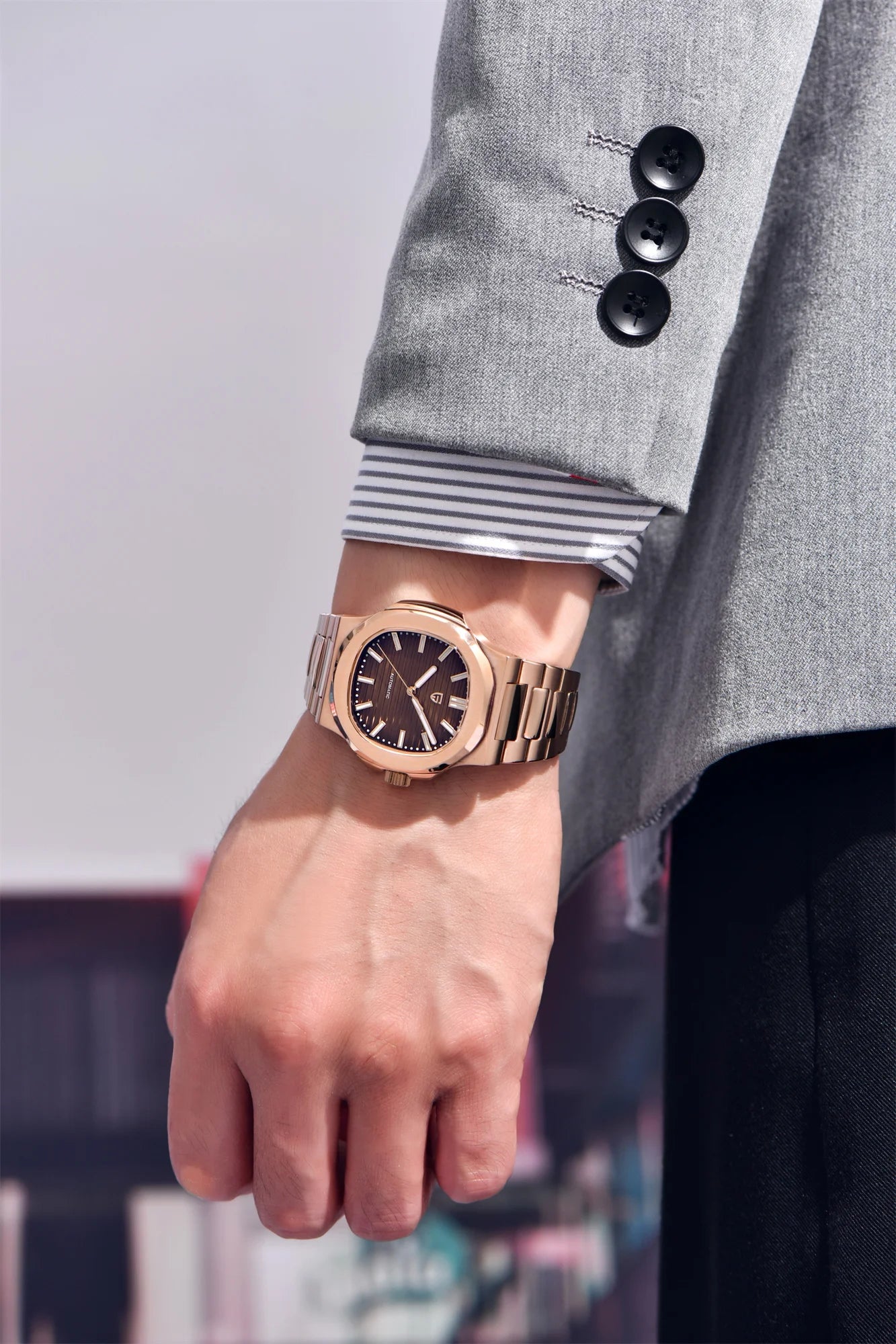 PAGANI DESIGN Men’s Mechanical Watch – Sapphire Crystal