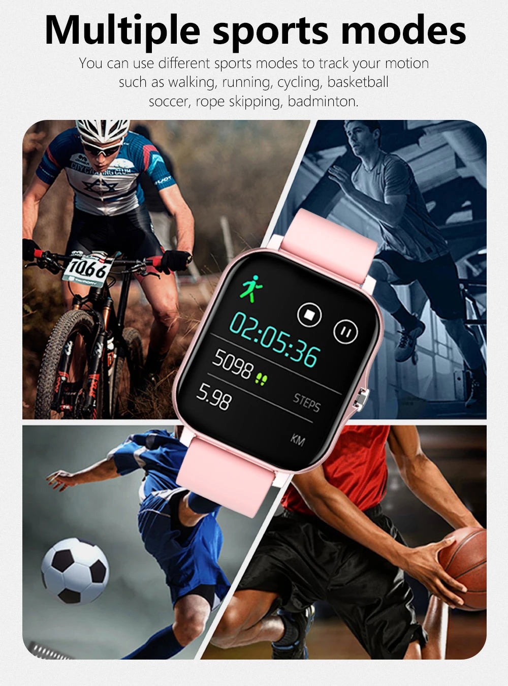 PHONEPACE Y13 Smart Watch – Call Function Fitness And Heart Rate Tracker Weather Alarms for Outdoor Sports Activities