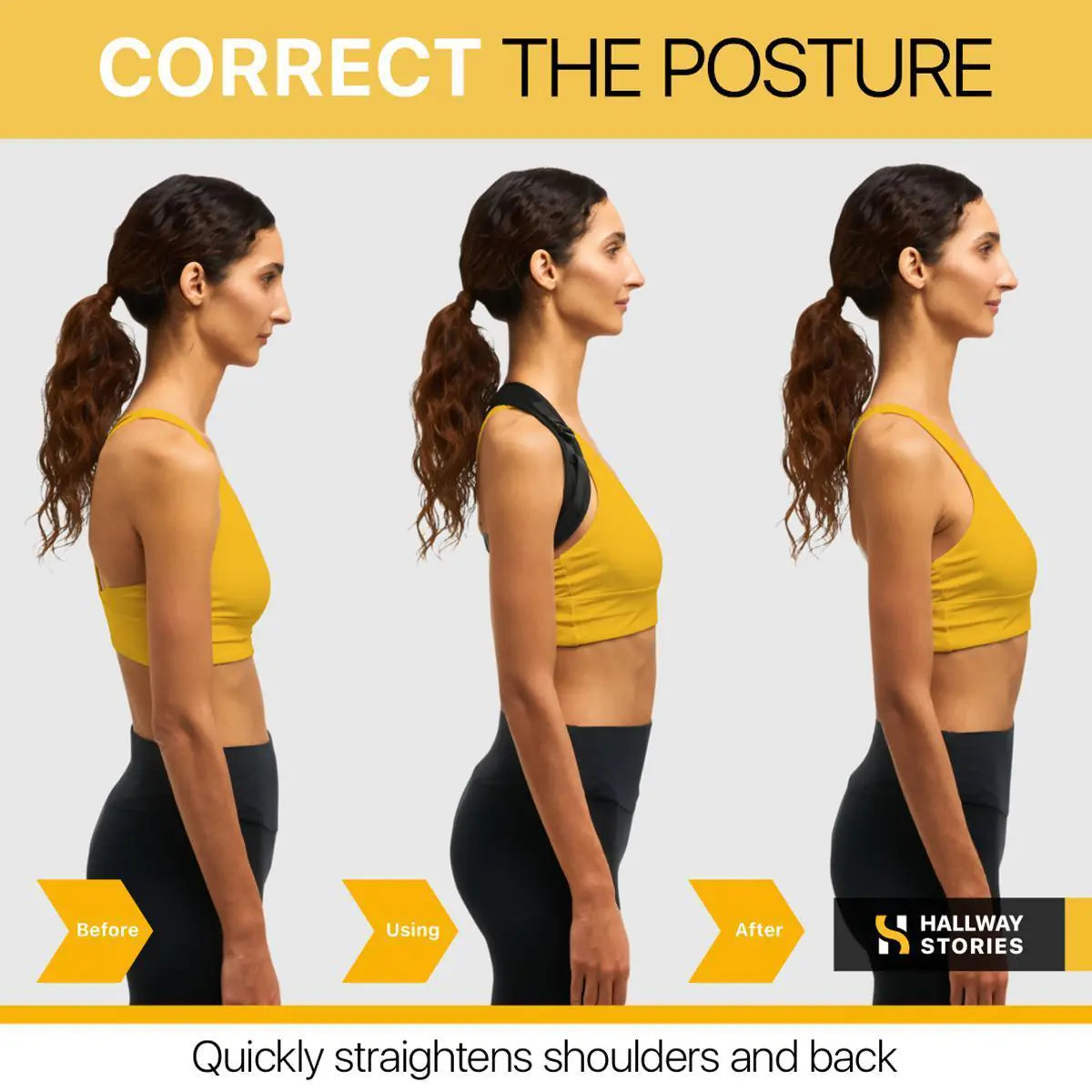 Adjustable Back Brace Posture Corrector Uni-Size
