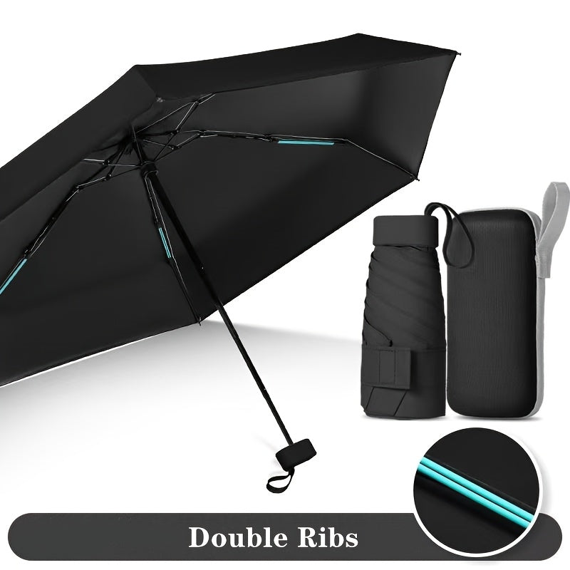 Popular Multi-Color Foldable Mini Pocket Umbrella, High-Quality Travel Umbrella, Lightweight Portable Umbrella for Christmas, Valentine's Day, Mother's Day, Women's Day, Ramadan, and Birthday Gifts