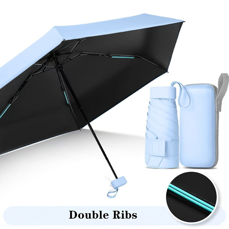 Popular Multi-Color Foldable Mini Pocket Umbrella, High-Quality Travel Umbrella, Lightweight Portable Umbrella for Christmas, Valentine's Day, Mother's Day, Women's Day, Ramadan, and Birthday Gifts