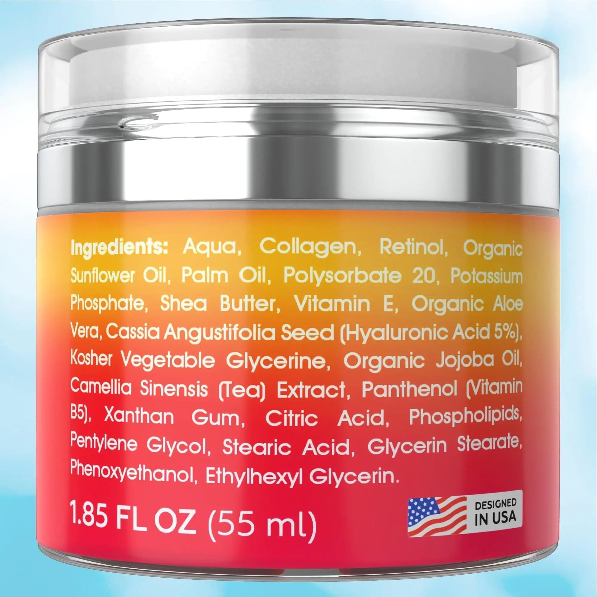 24-Hour Retinol Face Cream with Collagen & Hyaluronic Acid